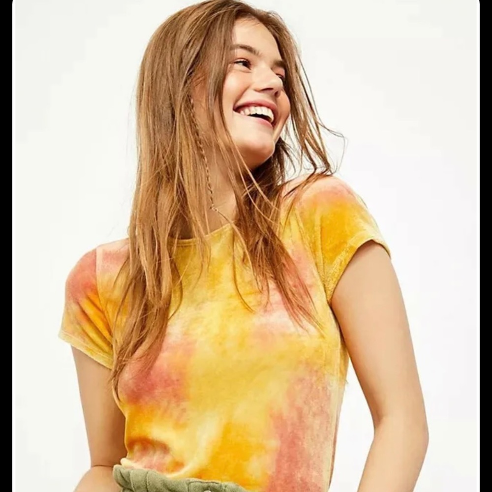 Free People Bright Eyes Velvet Tee